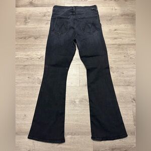 MOTHER washed dark black jeans